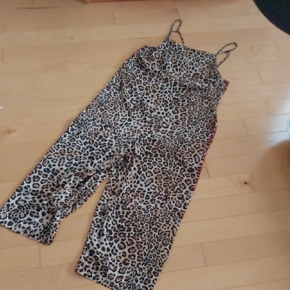 Topshop Leopard Print Jumpsuit